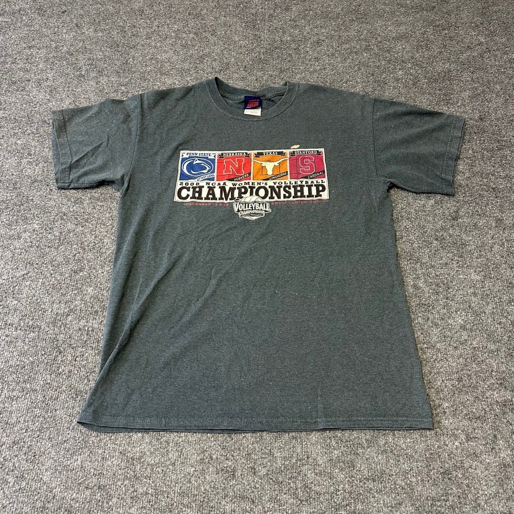 Step Ahead T-Shirt Mens Size M Gray 2008 NCAA Womens Volleyball Championship Tee